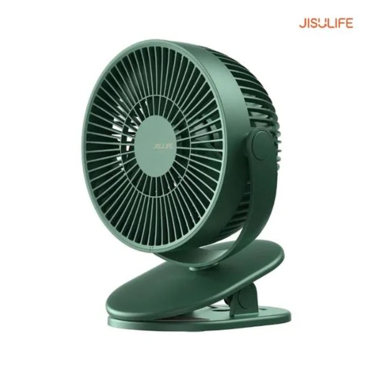 JISULIFE FA18S Portable Clip Fan Rechargeable With 4000mAh Battery